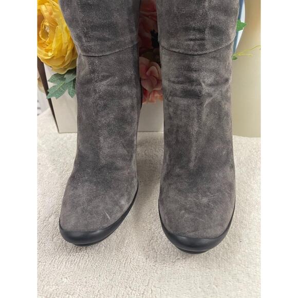 Roger Vivier suede gray boot sz 38 US 8 (taco500 - Picture 8 of 8
